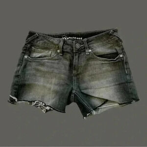 B by Bullhead distressed jean shorts